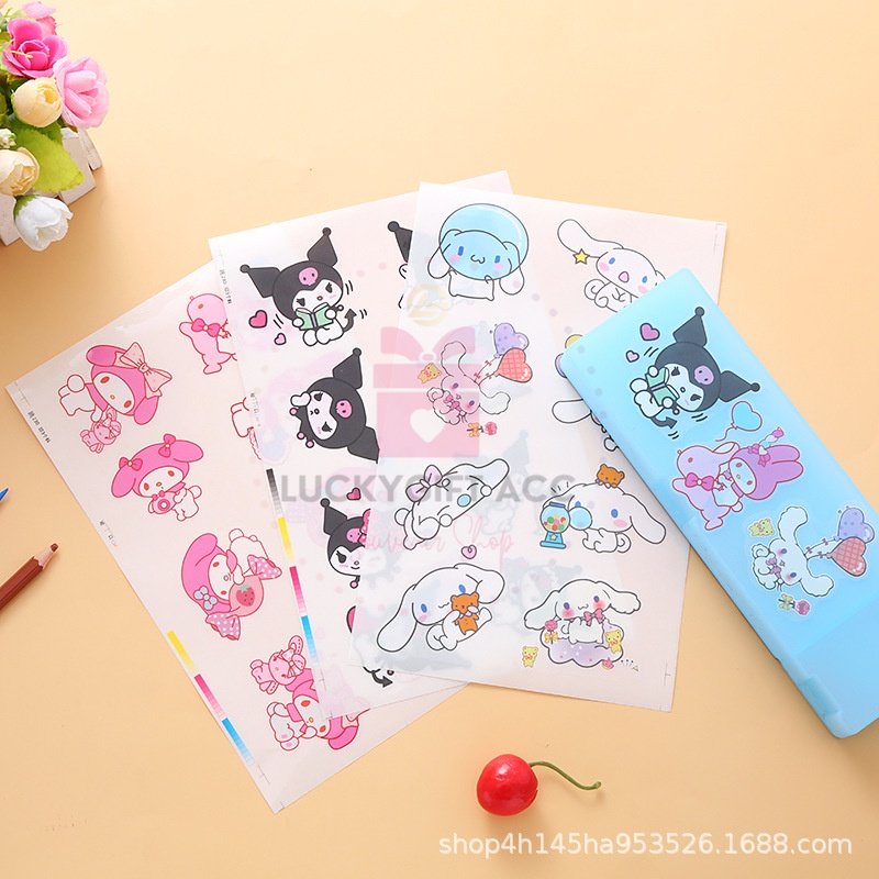 

STIKER 2D KARAKTER SANRIO KARTUN JEPANG BESAR 14X23 CM GLOSSY / STICKER GLOSSY KUROMI STIKER DECOR SERBA GUNA