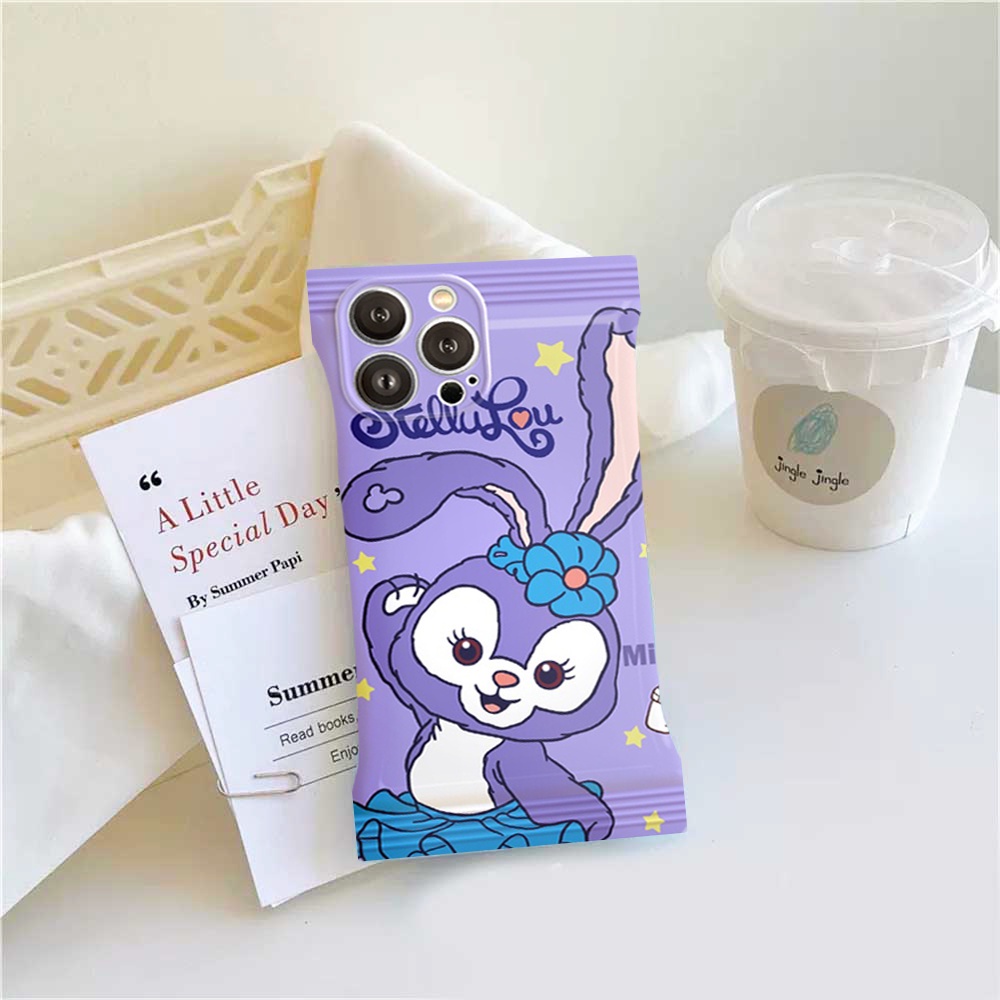 IPHONE Case Kompatibel Untuk Iphone14 14Pro 11 13 12 Pro MAX iPhone7 8plus 6s Plus XR 14Plus XS MAX Kartun Lucu StellaLou Dan Manyo Strawberry TPU Soft Phone Cover DGX