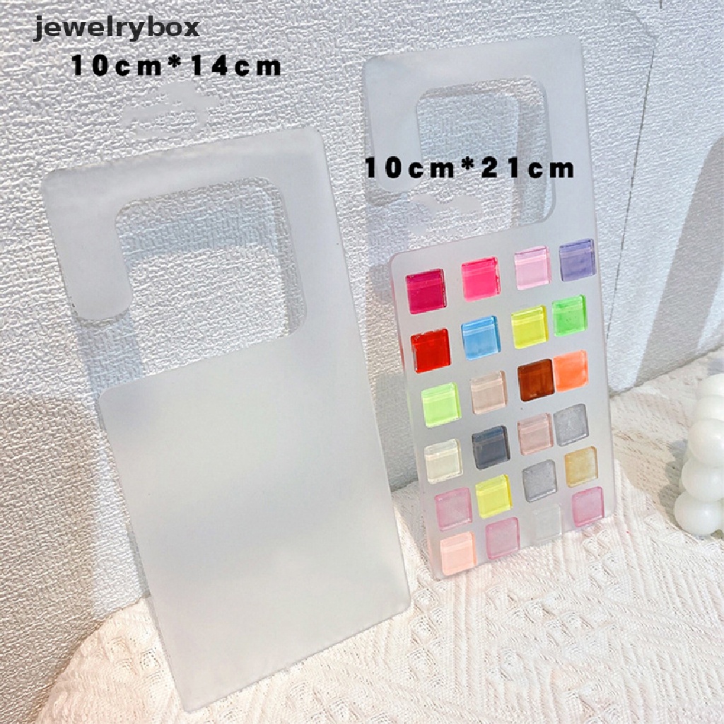 [jewelrybox] 1pc Papan Pajangan Nail Art Kuku Palsu Sample Display Akrilik Stand Butik