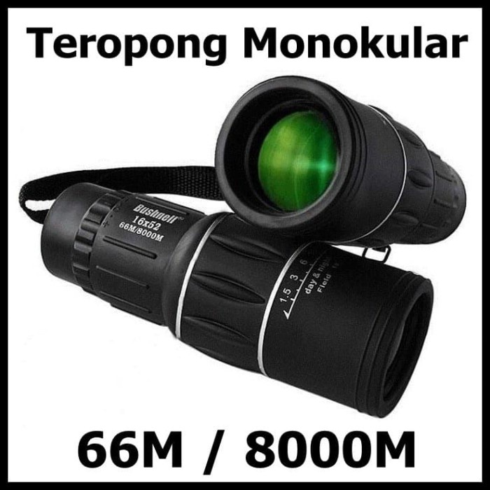 Teropong Monokular Focus and Zoom Lens Adjustable Telescope 66M/8000M