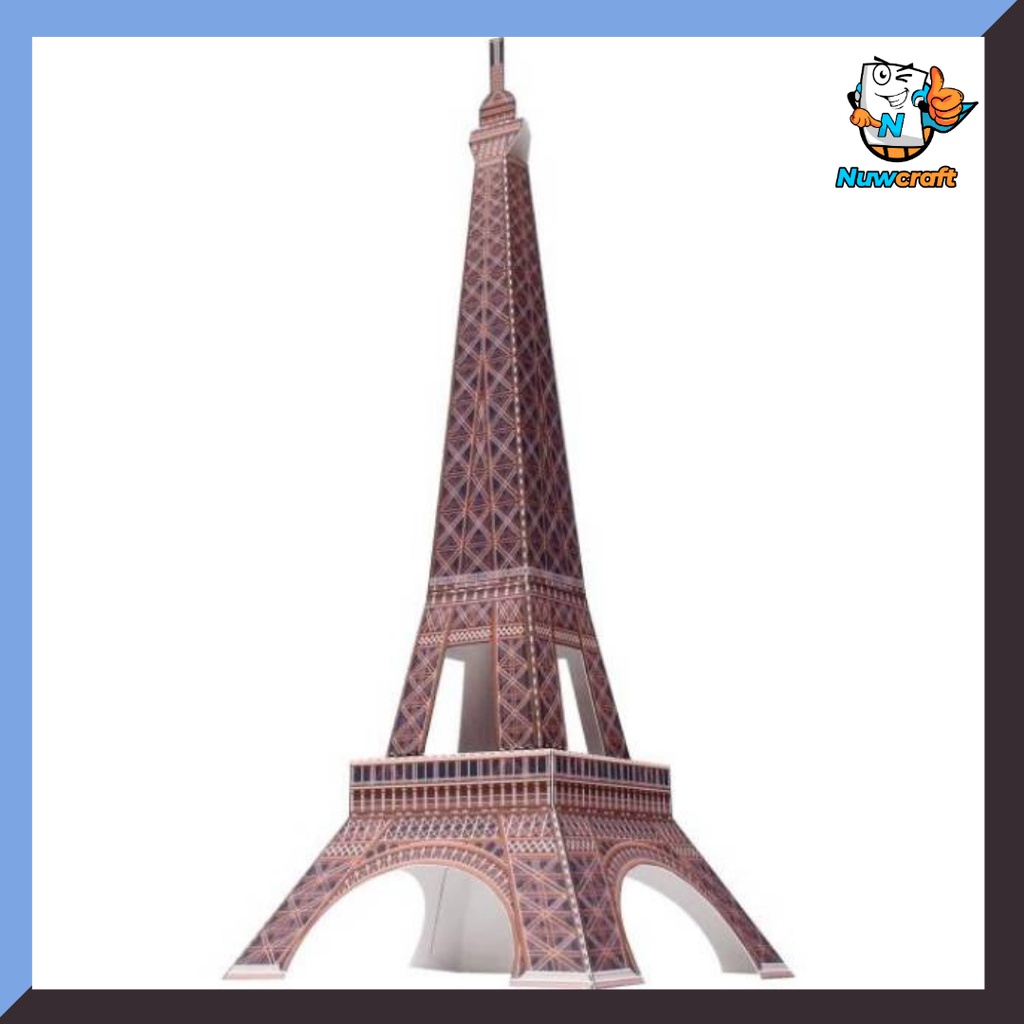 Nuwcraft Eiffel Tower France Mini Version kerajinan papercraft