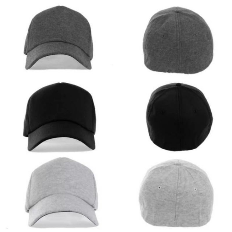 Topi Built Up polos Pria dewasa