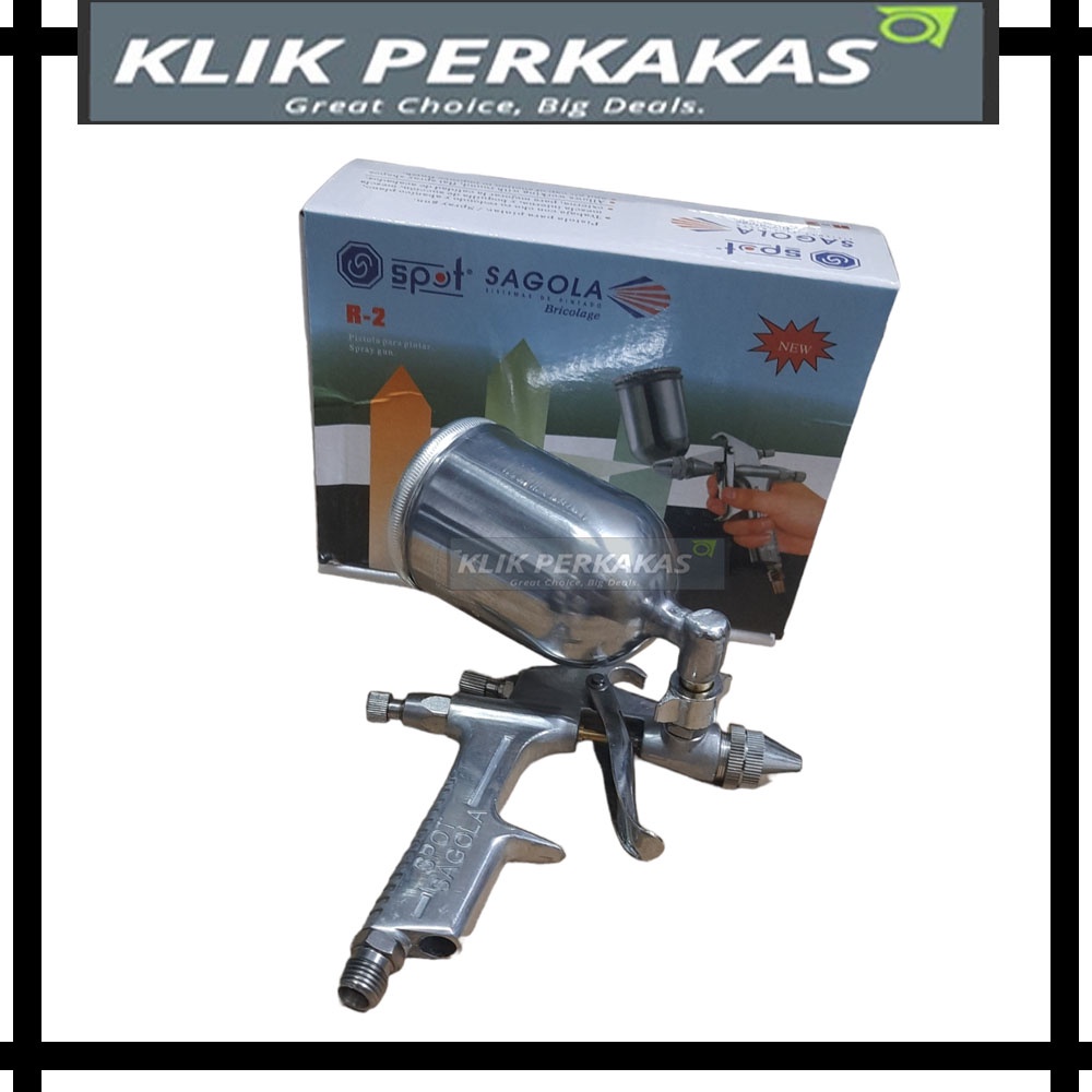 SAGOLA Spray Gun Pro K3 &amp; R2 Tabung Atas ORIGINAL PROFESSIONAL H&amp;L