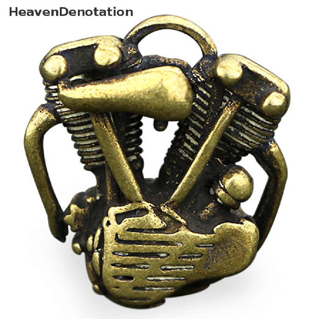 [HeavenDenotation] Retro Kuningan Mesin Motor Gantungan Kunci Liontin Kreatif Pria Lokomotif Mesin Liontin Mobil Gantung Jewlery HDV