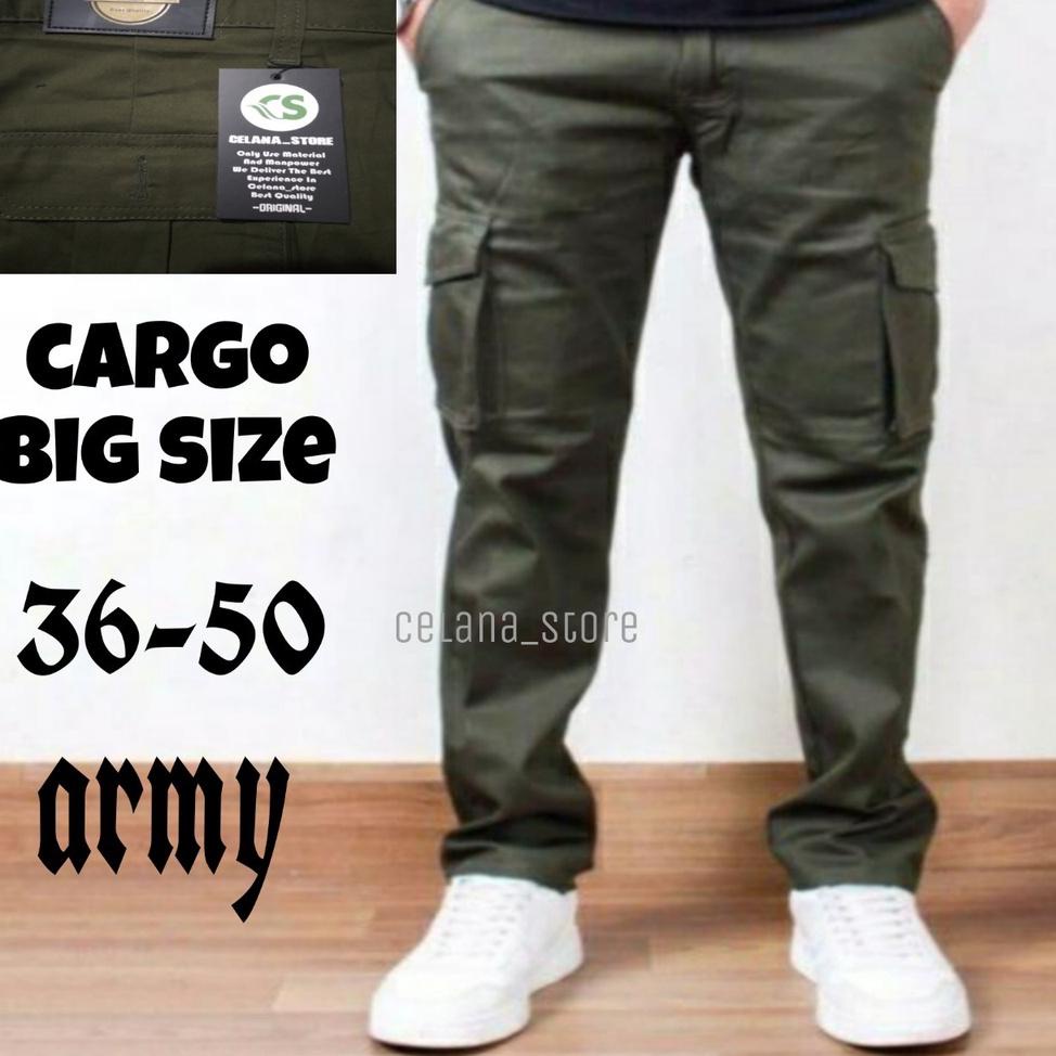SALE HOT PROMO / CARGO BIG SIZE / Celana Cargo Panjang Pria/Celana Cargo Pria Big Size 36-50/Celana 