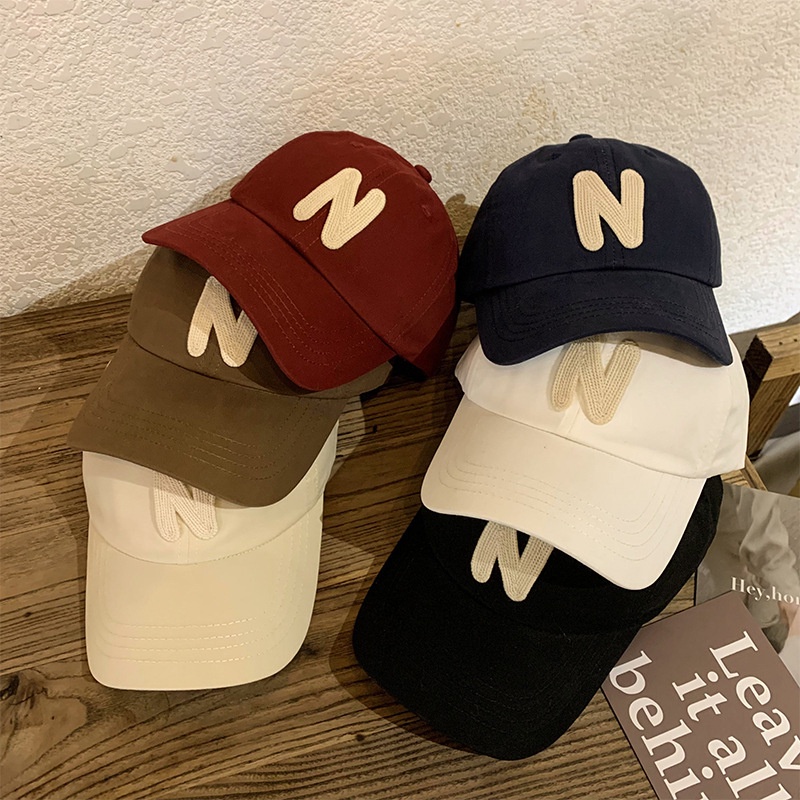 Ins Letter N Leisure Mode Kerai Lidah Bebek Topi Baseball