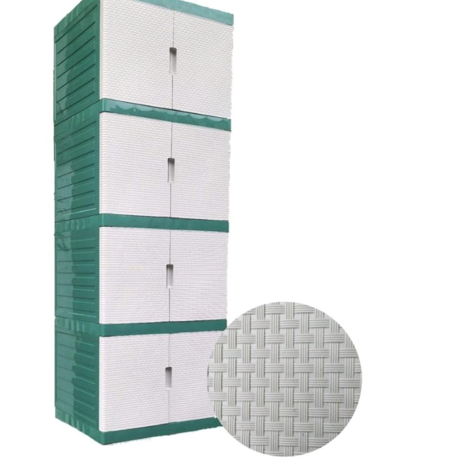 ♣ Lemari Baju lemari Pakaian Lemari Plastik Lemari BW PUTIH ✵