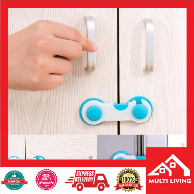 Gembok Pengaman Bayi Lemari Kulkas, Laci, Lemari Datar Baby Safety / Lock Safety