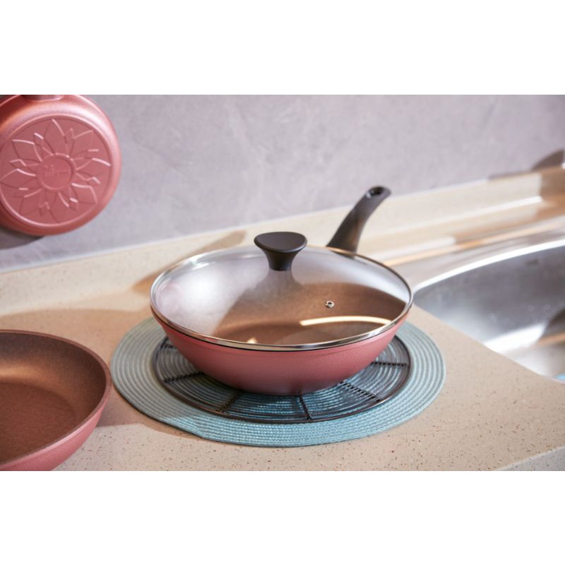 Neocook Wok Pan 28 cm Pink