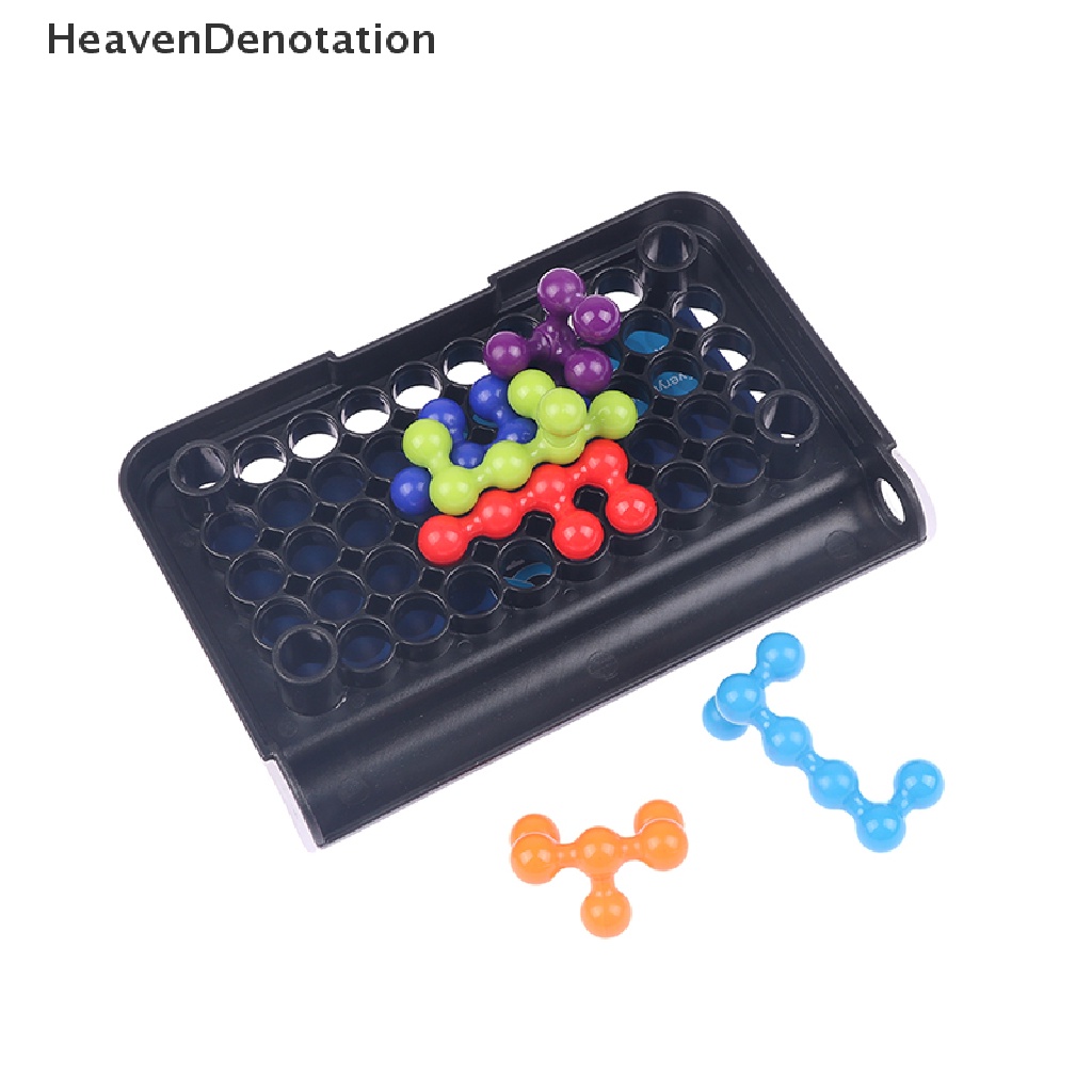 [HeavenDenotation] 120tantangan IQ 3D Puzzle Puzzle Klasik Piramid Plat Anak Permainan Papan HDV