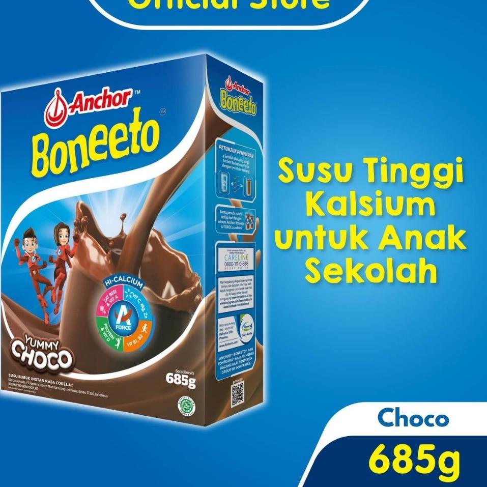 

12.12 ✨SALE✨ Boneeto Susu Bubuk Anak Sekolah Yummy Choco 685g - Nutrisi Pertumbuhan Anak untuk Daya Pikir dan Tubuh Aktif murah