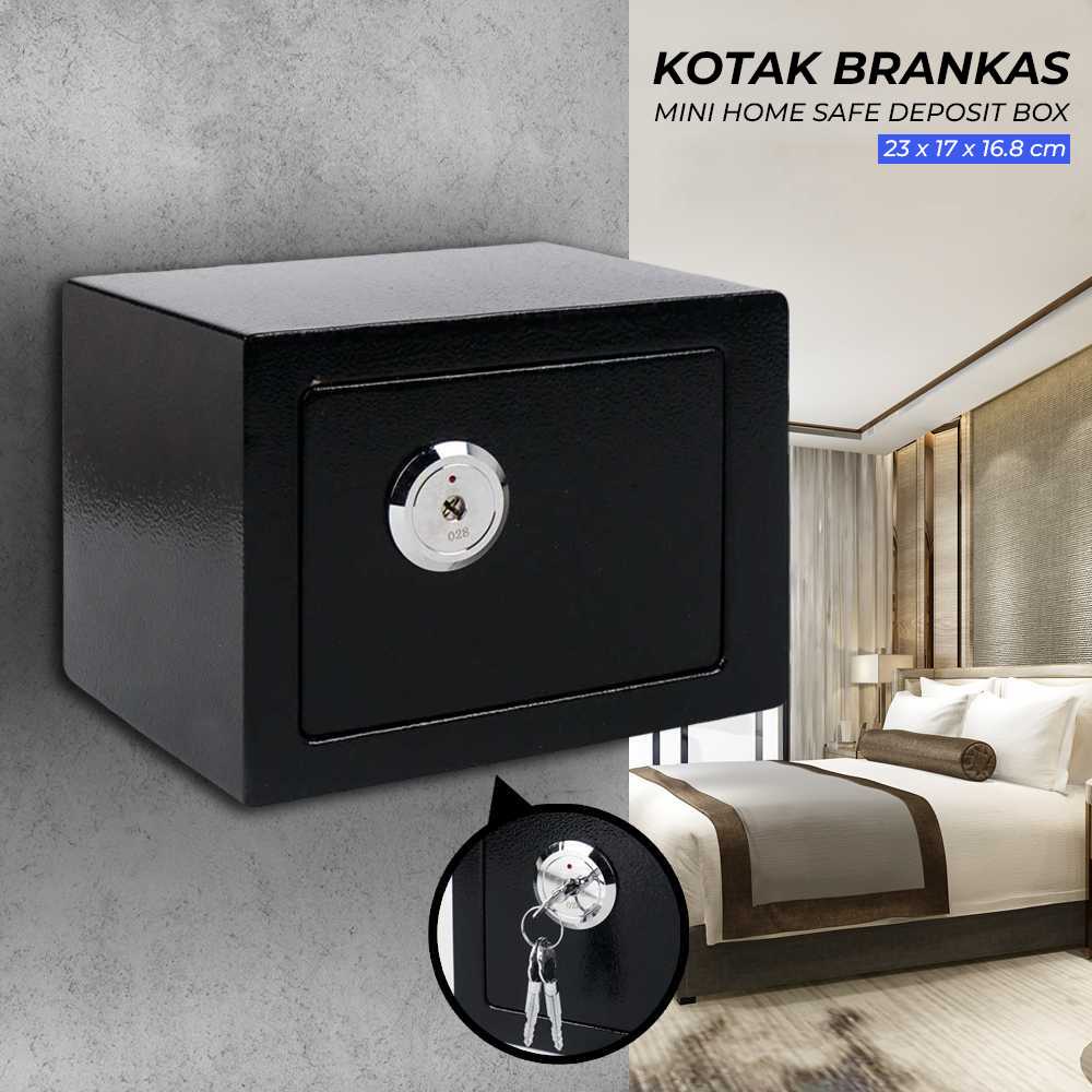 (BISA COD) FTIHSHP LESHP Kotak Brankas Hotel Mini Home Safe Deposit Box - 17E