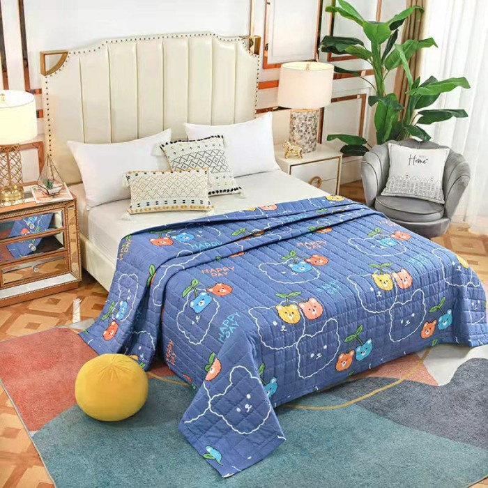 Selimut Dewasa selimut katun dewasa 180x200/Bedcover tipis/lembut /selimut dewasa - G(K4V0) Selimut 