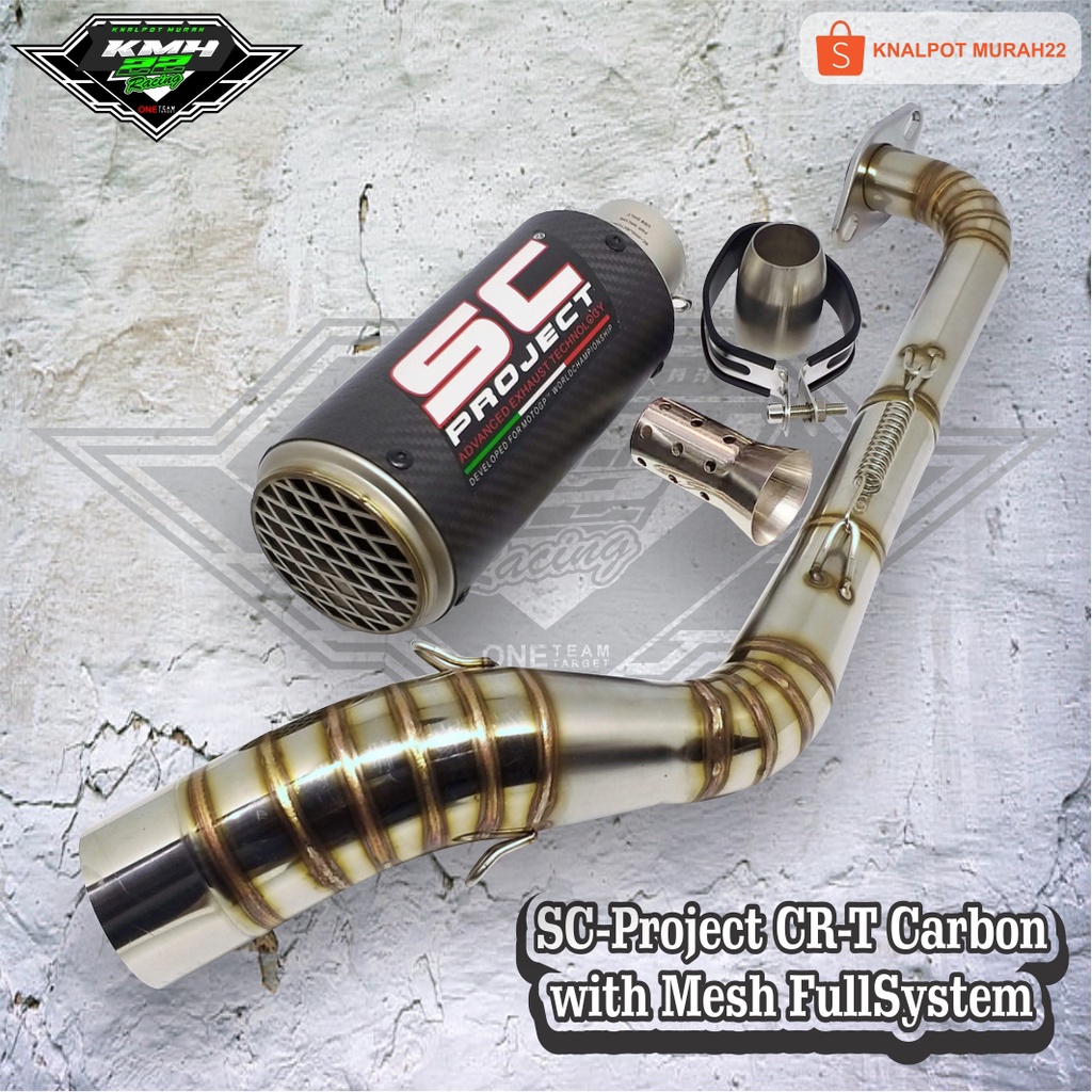 SC-Project CR-T Carbon with Mesh Full System NMAX 155 / AEROX 155 VVA