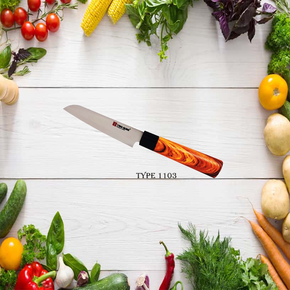 Pisau Dapur Gg Fiber Ying Guns Stainlless Stell  Kitchen Knief ( G1103 )
