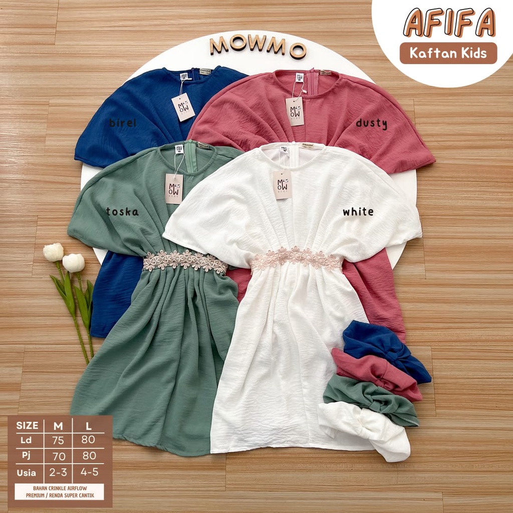 AFIFA KAFTAN KIDS Kaftan Anak balita 1-5 tahun baju anak baju bayi perempuan Kaftan  Modern Bayi Kaf