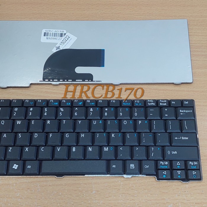 Keyboard Notebook Acer Aspire One A110 A150 D150 D250 531 AO531 HITAM -HRCB