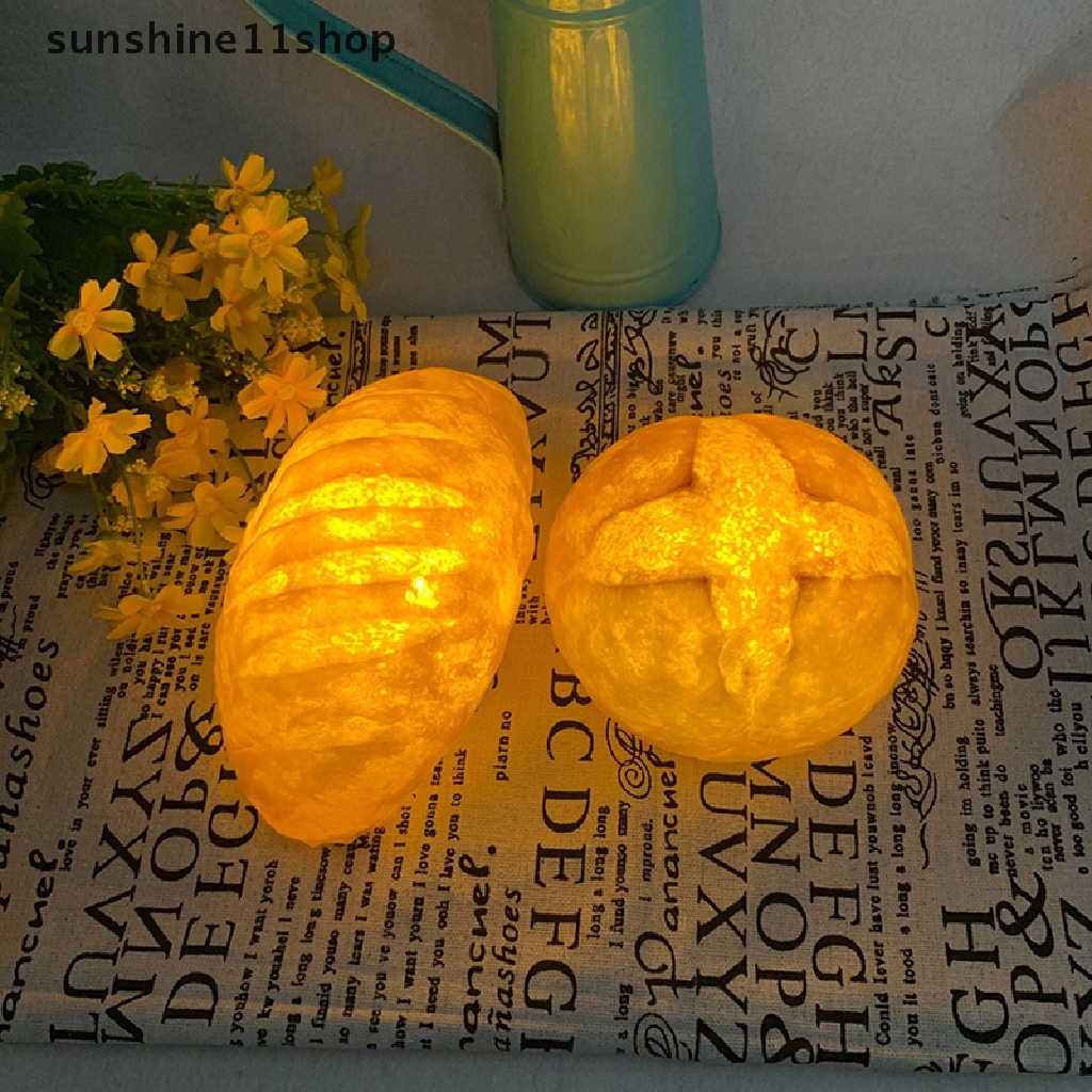 Sho Lampu Roti LED Untuk Dekorasi Lampu Malam Rumah Toko Kue Croissant Handmade N