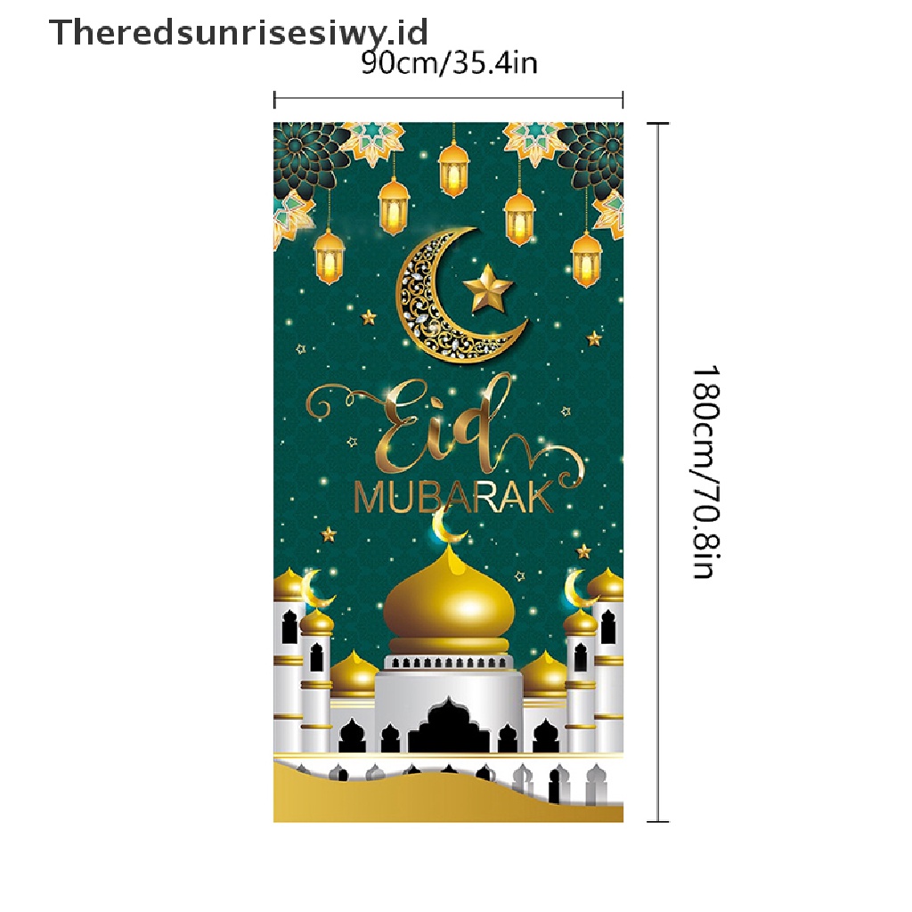 # Baju Lebaran # Eid Mubarak Door Decor Ramadhan Kareem Banner Flag Dekorasi Ramadhan Untuk Rumah Pesta Muslim Islami Dekorasi Hadiah Idul Adha~