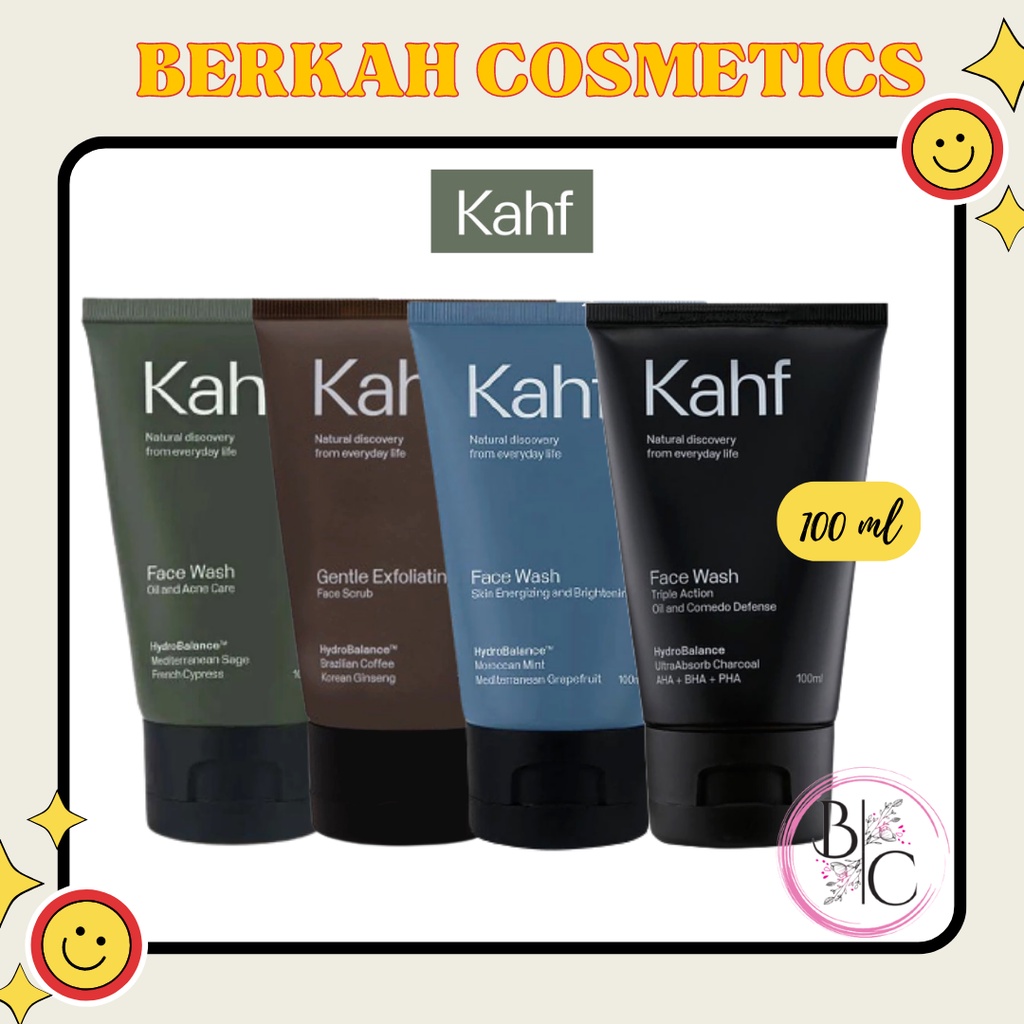 Jual KAHF MAN SERIES FACE WASH 100 ml SUNSCREEN Skin Energizing