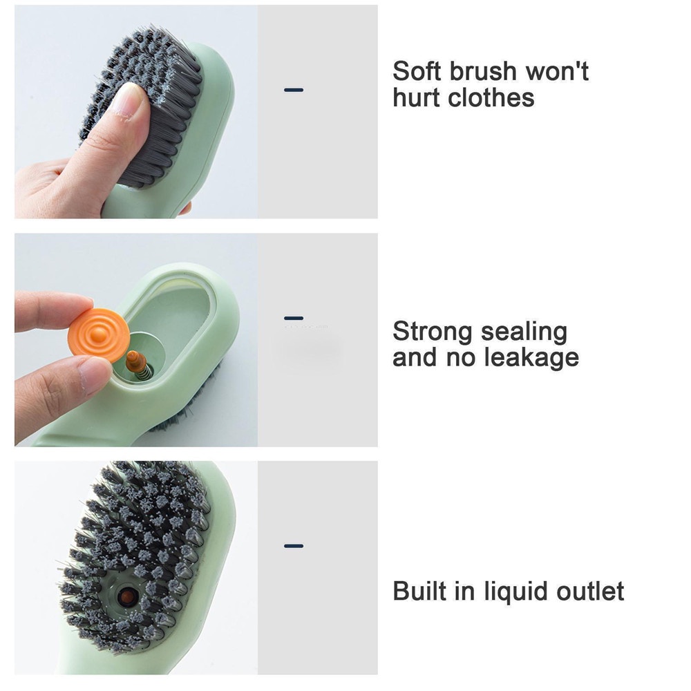 1pcs Sikat Cuci Sepatu Rumah Tangga Bulu Lembut Laundry Brush Collar Cleaning