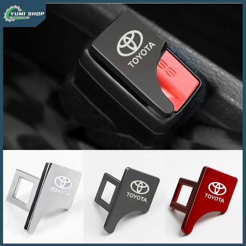 Car Seat Belt Buckle Clip Alarm Eliminator/Extender Sabuk Pengaman Mobil Bahan Zinc Alloy/Alarm Stopper Universal Seatbelt Canceller/Car Seat Belt Hidden/Hidden Metal Alarm/Hard Plug Alarm for Toyota/Car Safety Seat Belt Buckle Clip