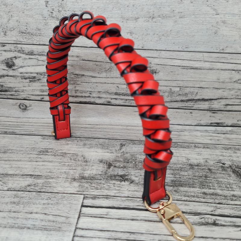 Brielle Short Braided bag strap for bucket bag / tali tas pendek