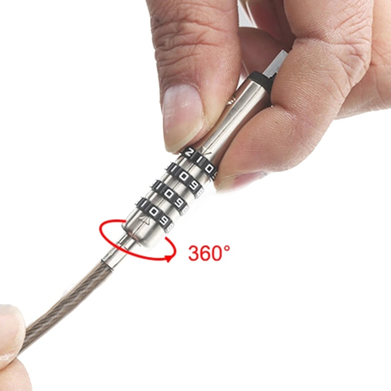 Btsg Laptop Lock Keyless Steel Notebook Kombinasi Kantor Universal Anti Maling