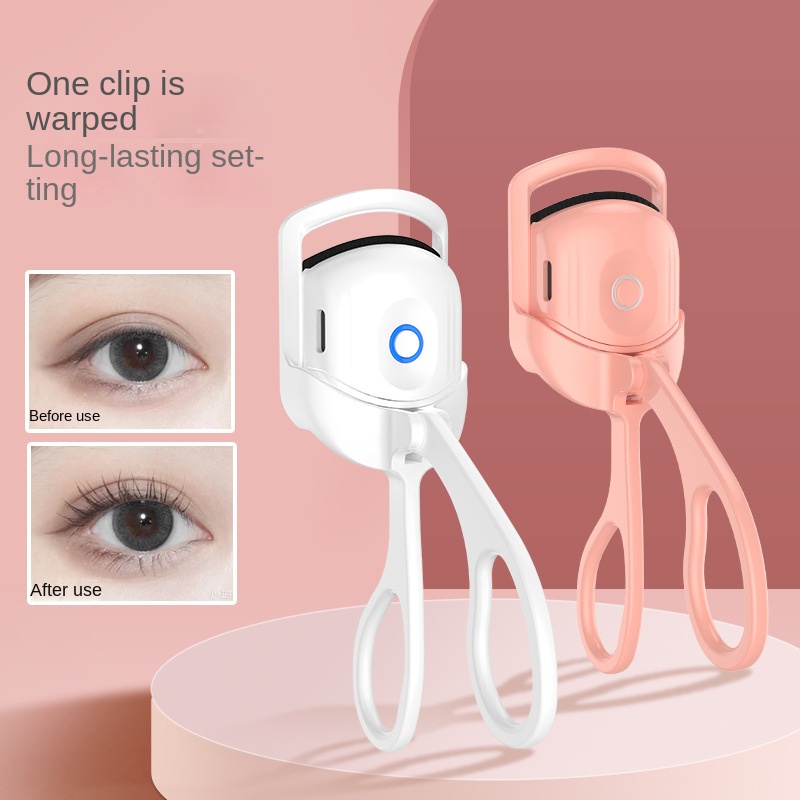 Penjepit Bulu Mata/Portable Electric Heated Eyelash Curler Comb Tahan Lama Eyelashes Curls Thermal Eyelash Curler Alat Makeup Bulu Mata Perm