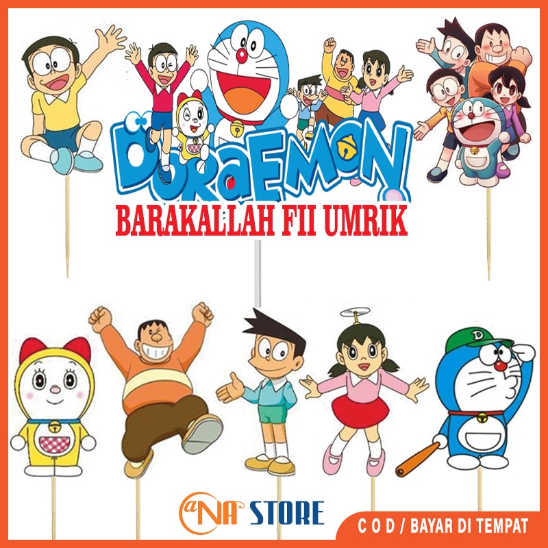 

TOPPER CAKE BARAKALLAH FII UMRIK KUE ULANG TAHUN KARAKTER DORAEMON