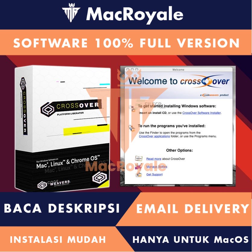 [MacOS] CrossOver Full Version Lifetime Full Garansi