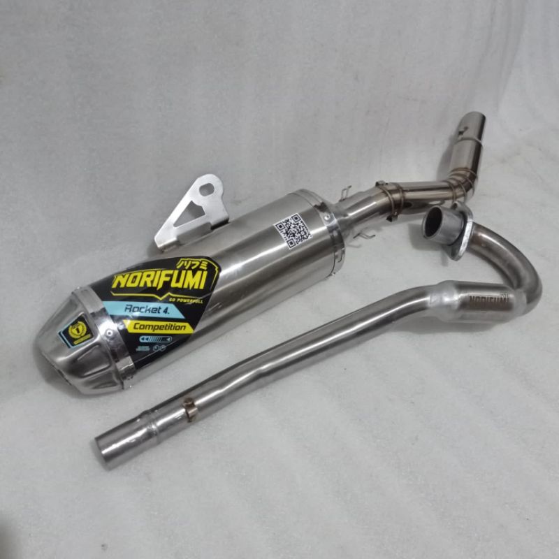 KNALPOT NORIFUMI ROKET 4 KOMPETISI PNP KLX,KLX BF, D-TRACKER,CRF 150L