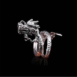 Cincin Desain Naga | Cincin Jari Telunjuk Model Terbuka | Perhiasan Bahan Stainless Steel | Perhiasan Bahan Titanium Steel