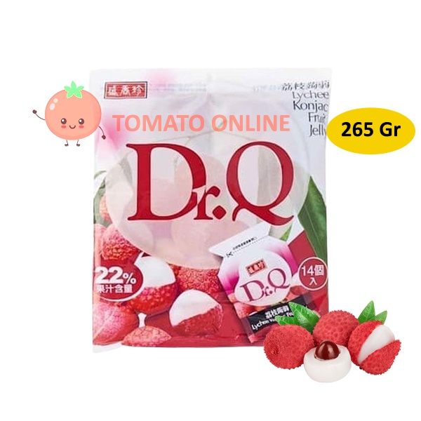 Triko Dr.Q / Konjac Fruit Jelly Lychee Leci Taiwan / 265 Gr [ Merah ]