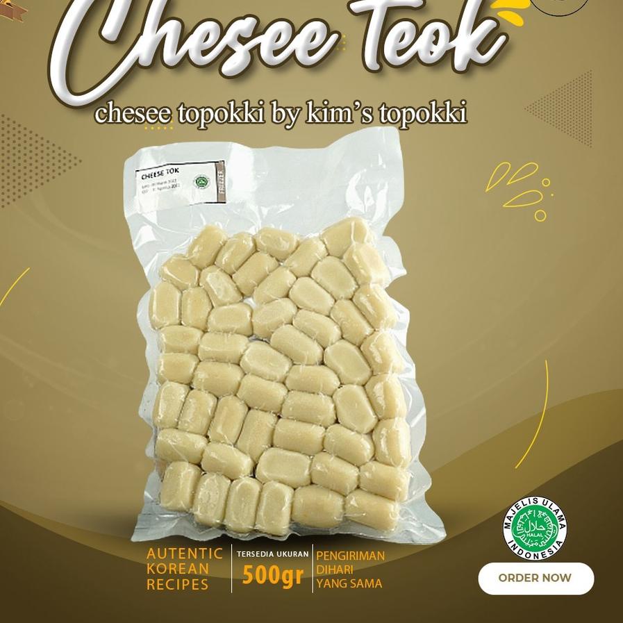

➭ Cheese Tok Kims's Topokki Ricecake 500 Gram Keju Tok + Saus 100 Gram ➺