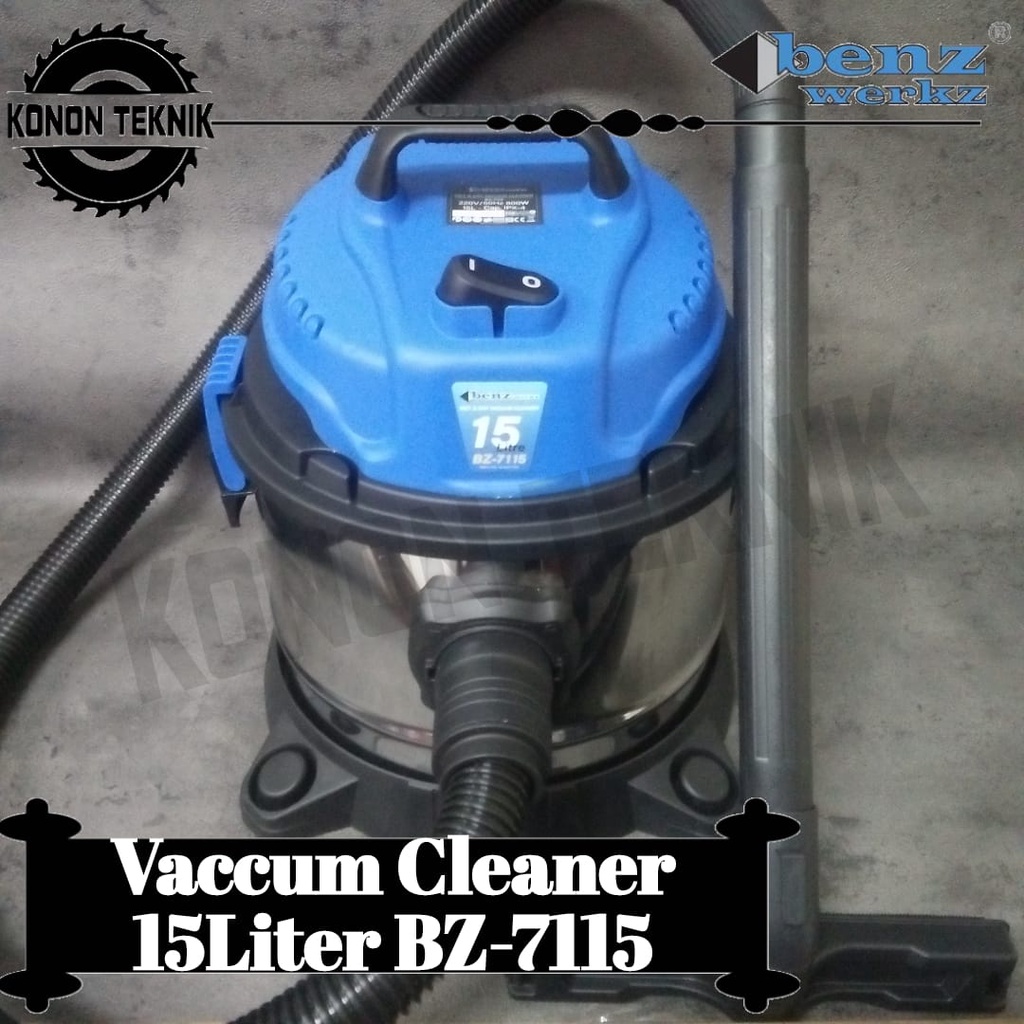 Mesin Vakum Sedot Debu Wet & Dry 15 liter BZ 7115 Benz Werkz - Vacuum Cleaner 15L Mesin Vakum Sedot 
