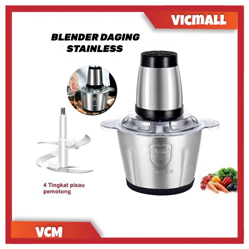 (VCM) Blender Daging stainless Elektrik Meat Grinder Blender Serbaguna Gilingan Daging murah