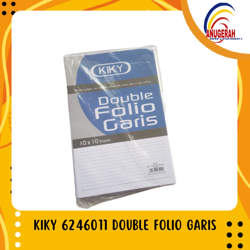 

KIKY 6246011 DOUBLE FOLIO GARIS (PAK)