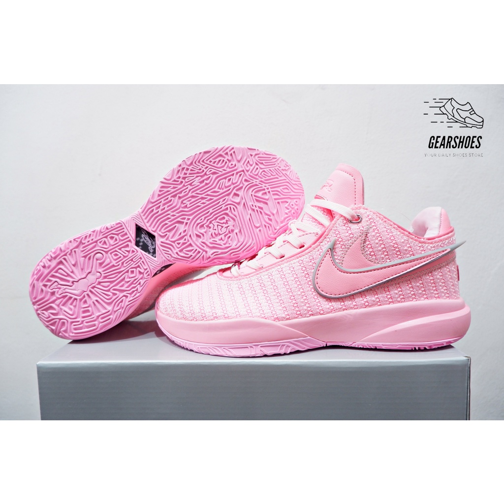 SEPATU BASKET NK LEBRON 20 LOW PINK DREW LEAGUE