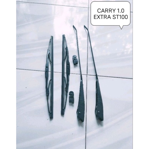 Set Wiper Mobil Carry 1.0 ST100 Lengkap Stang dan Karet
