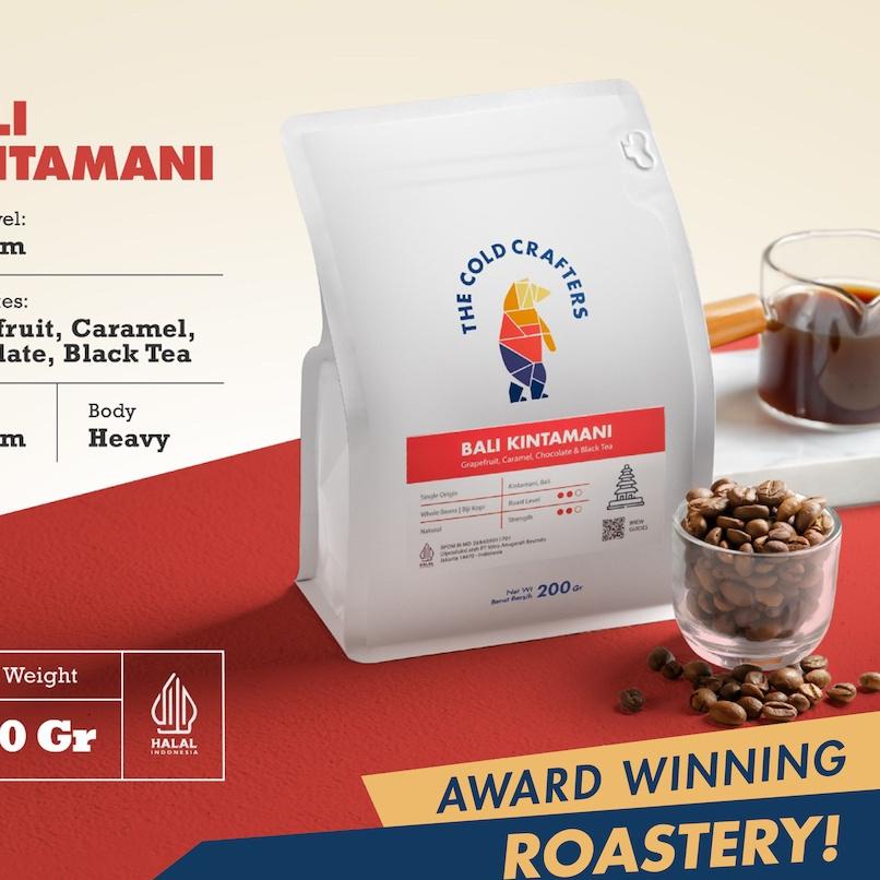 

✭ The Cold Crafters - Bali Kintamani Arabica Grade 1 Biji Kopi Roasted Beans - BIJI KOPI 100gr/200gr/1kg ۝