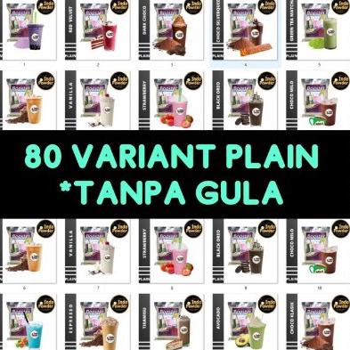 

『Jual』 PLAIN 80 Bubuk Minuman aneka rasa - TANPA GULA (Bisa Pilih Variant 1kg - 1 Rasa) PLAIN Dapat di Percaya