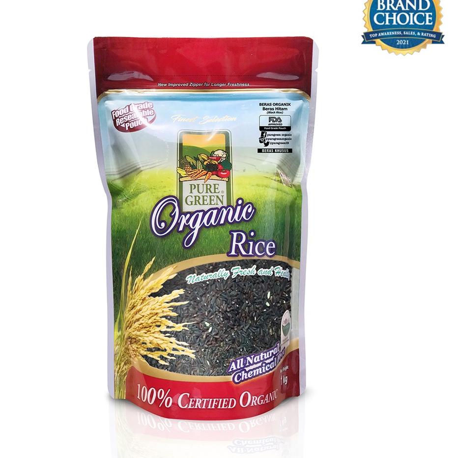 

✤ Puregreen Organic Rice Beras Organik Beras Hitam (Black Rice) 1 kg ☼