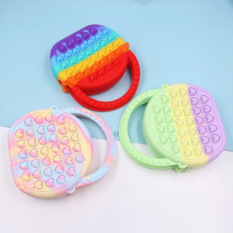 【WZ031/32/33】Pop It Sling Bag Tas Selempang Jelly Anak Perempuan Laki Laki / Tas POP IT Selempang Anak