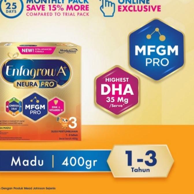 

❅ Enfagrow A+ 3 Susu Formula 400gr ☟