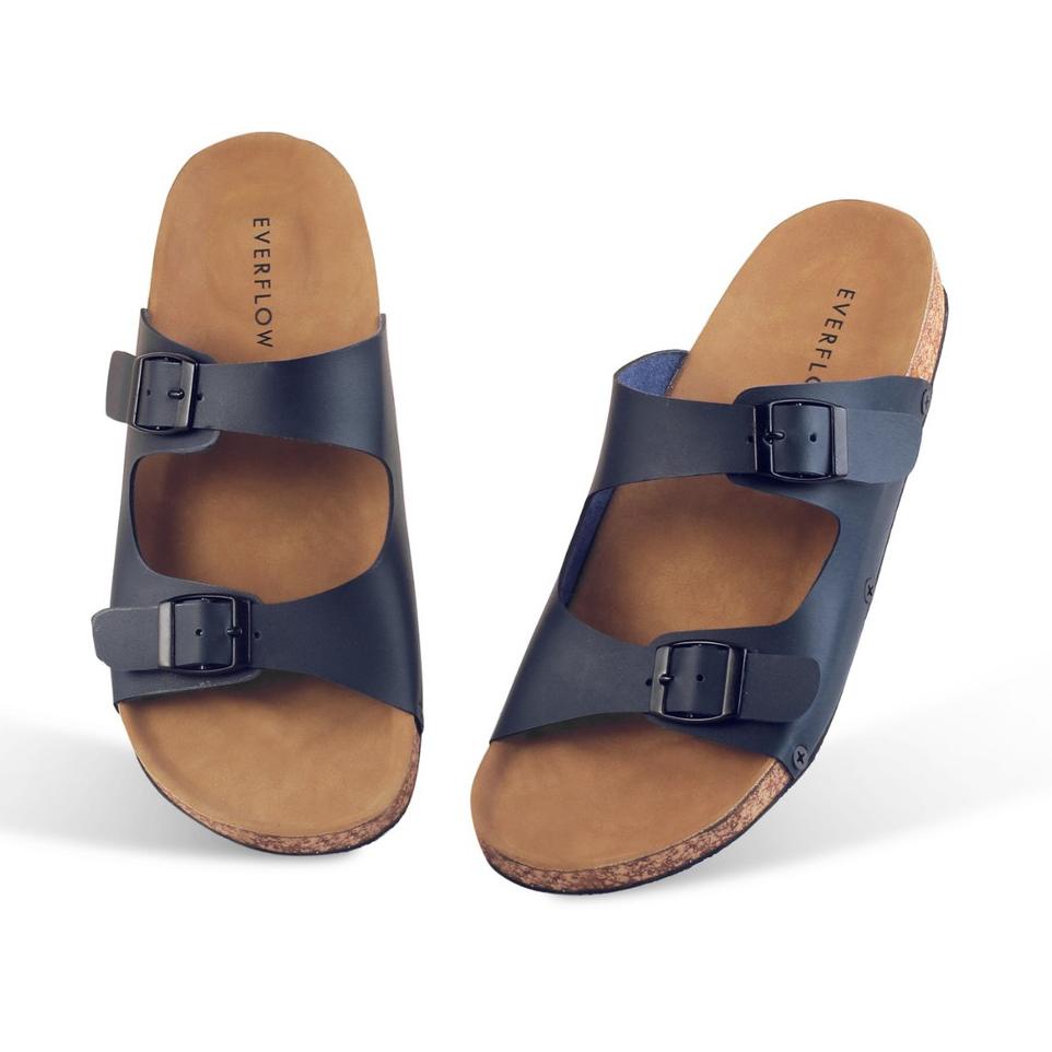❉ ☀ EVEFLOW ☀ Sandal Pria Kulit Sintetis Big Size Sandal Jumbo size 45 ♧