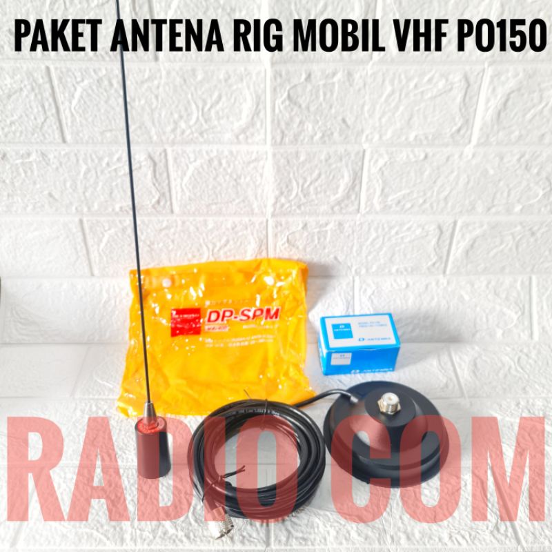 ANTENA RIG MOBIL VHF D-ANTENA PO150 PO 150 VHF PLUS BRACKET MAGNET DP SPM / ANTENA PECUT ANTENNA MOBIL PECUT LARSEN PO150 VHF PLUS DP SPM