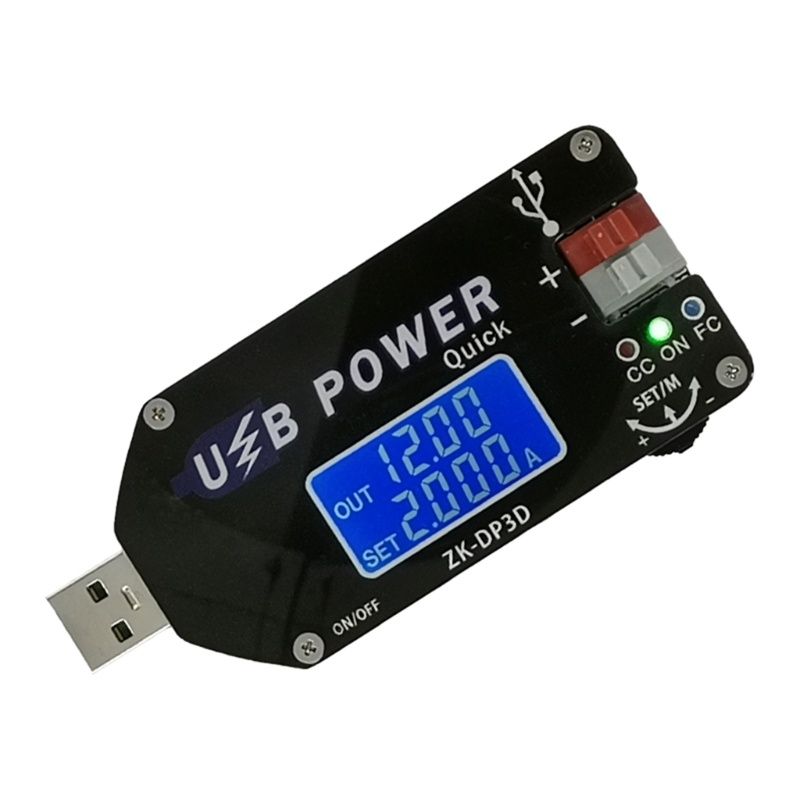 Btsg USB Adjustable Power Supply Module Tegangan Konstan Arus Konstan QC2.0 3.0