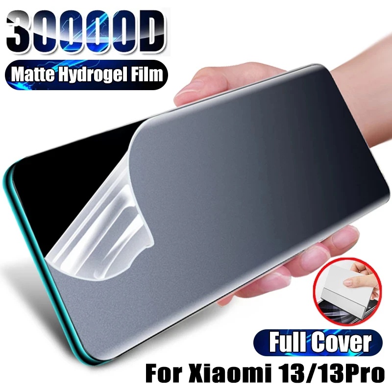 XIAOMI Matte Hydrogel Film Pelindung Layar Full Coverage Anti Gores Anti-Fingerprint Soft TPU Film Pelindung Kompatibel Dengan Xiaomi13/13Pro