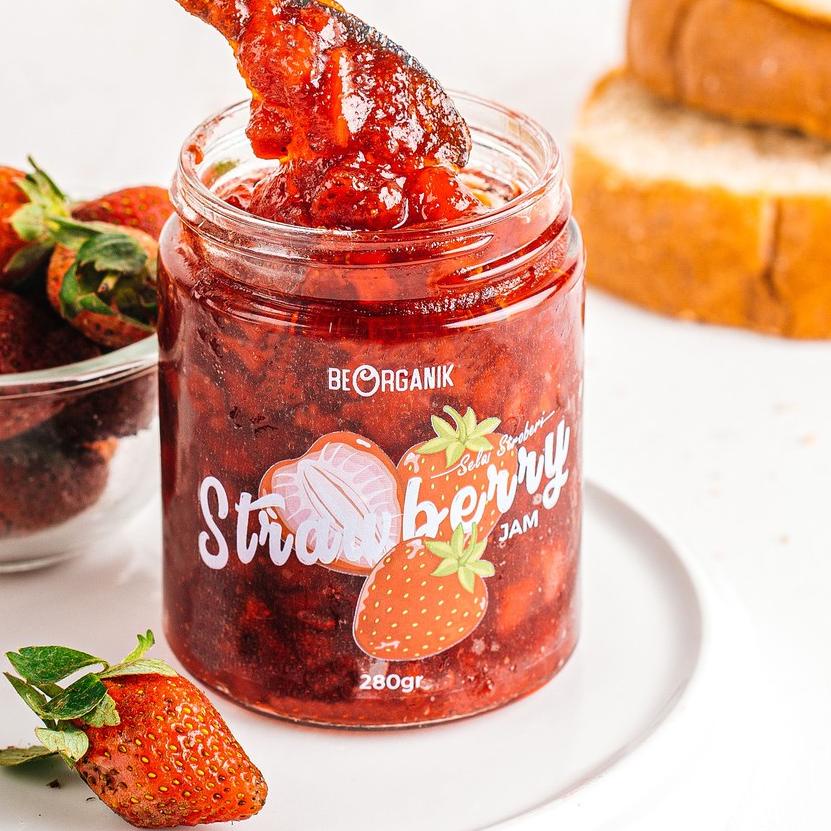 

✳ Beorganik Strawberry Jam / Selai Stroberi 280gr ♡